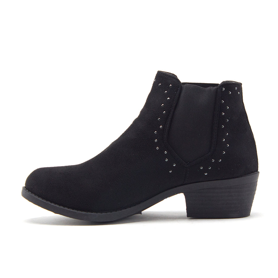 Women's Brenda Ankle High Slip On Chelsea Booties Embellished Dress Boots