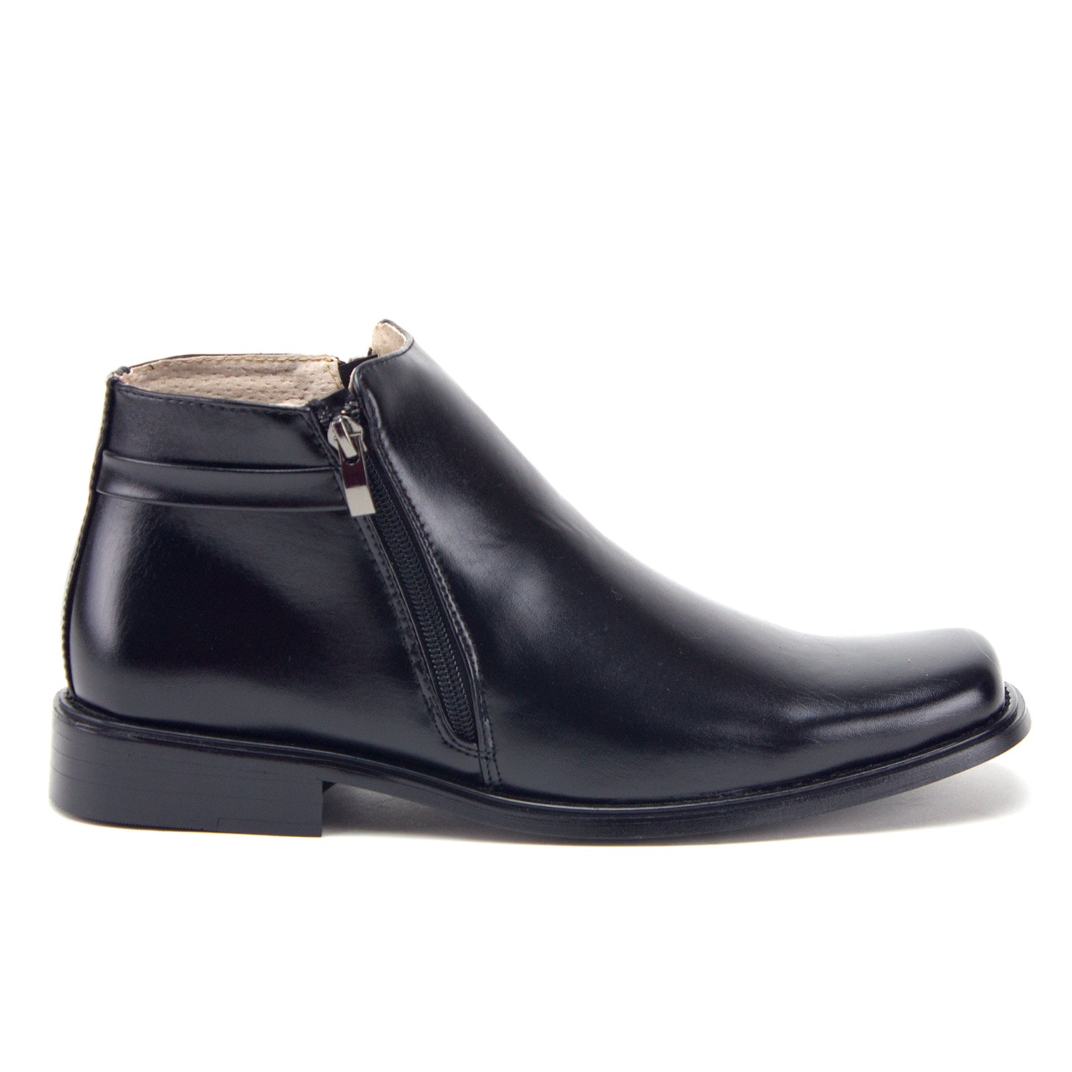 Men's 38307 Double Zipper Classic Square Toe Ankle Dress Boots (Black) 7 M US / Black Men's 38307 Double Zipper Classic Square Toe Ankle Dress Boots (Black) 7 M US / Black