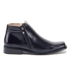 Men's 38307 Double Zipper Classic Square Toe Ankle Dress Boots (Black) - Jazame, Inc.