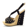 Women's BLW-08 Casual Studded Espadrilles Platform Wedges Strappy Sandals - Jazame, Inc.