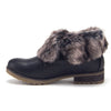 Women's Wynne-08 Ankle Bootie Fold Down Fur Combat Winter Chukka Boots - Jazame, Inc.