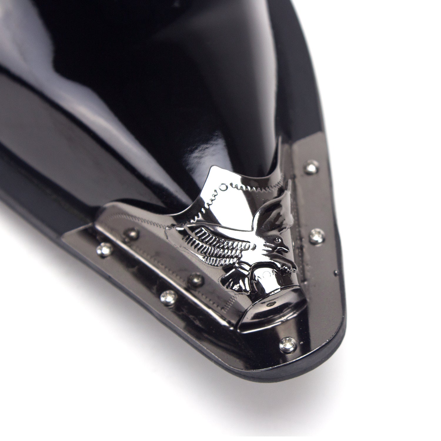 Men's 15811 Leather Lined Metal Tip Pointy Toe Slip On Loafers