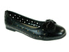 Girls Britt-735 Laser Cut Ballerina Flat Shoes - Jazame, Inc.