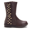 Girls Chloe Tall Studded Biker Inspired Boots - Jazame, Inc.