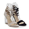 Women's Clarity-8 Lace Up Ankle Strappy Gladiator Clear Lucite Heels Sandals - Jazame, Inc.