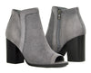 Women's Debra-01 Peep Toe Block Heel Ankle High Zipped Sandals