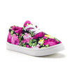 Girls Cay-04 Pretty Floral Print Canvas Fashion Sneakers Shoes - Jazame, Inc.