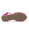 Girls Carmen-12K Gladiator Flats Embellished T-Strap Closed Toe Sandals - Jazame, Inc.