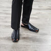 Men's 33225 Leather Lined Sling Back Covered Toe Dress Sandals - Jazame, Inc.