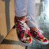 Girls Cay-04 Pretty Floral Print Canvas Fashion Sneakers Shoes - Jazame, Inc.