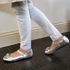 Girls FWD-13K Mary Jane Flats Round Toe Metallic Bow Dress Shoes - Jazame, Inc.