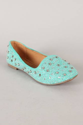 Women's Breckelles Slip On Studded Flat Dress Shoes Jolene-03 - Jazame, Inc.
