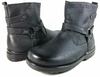 Boys Conal Ankle Distressed Ridding Boots K-5807 Black-162 - Jazame, Inc.