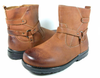 Boys Conal Ankle Distressed Ridding Boots K-5807 Brown-163 - Jazame, Inc.