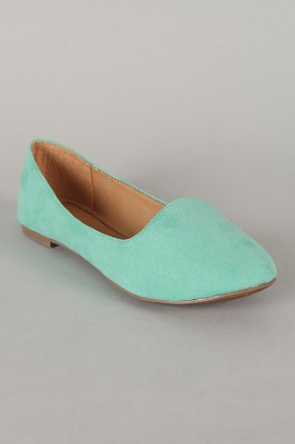 Womens mint shop green flat shoes