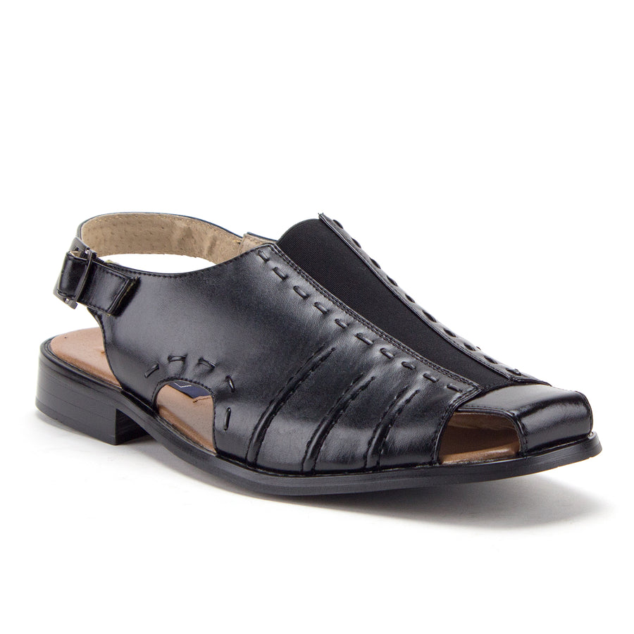 Men's 33225 Leather Lined Sling Back Covered Toe Dress Sandals - Jazame, Inc.