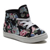 Girls Cay-05K Floral Print Canvas Hi-Top Sneaker Boots - Jazame, Inc.