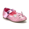 Toddler Little Girls Mary Jane Glitter Ballerina Flats Shoes - Jazame, Inc.