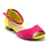 Women's Peep Toe T-Strap Stud Flat Sandals Becky-41 - Jazame, Inc.