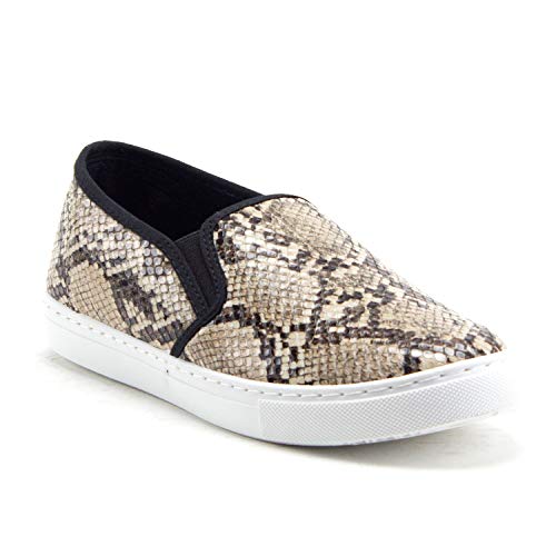 Women's Blair Slip On Leopard Snake Print Platform Sneakers Shoes - Jazame, Inc.