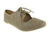 Women's Salya-747 Lace up Perforated Oxfords Shoes - Jazame, Inc.