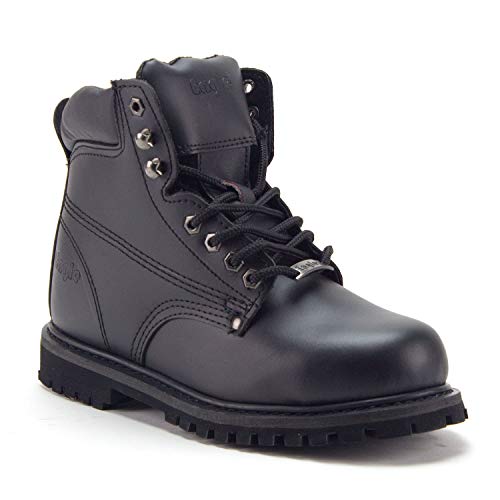 Men's 605S Genuine Leather Steel Toe Outdoor Construction Safety Work Boots - Jazame, Inc.