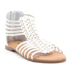 Toddler Girls' Gladiator Sandals with Back Zipper Open Toe Shoes - Jazame, Inc.