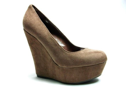 Women's Cilo-31 Hidden Platform Slip On Dress Wedge Shoes - Jazame, Inc.