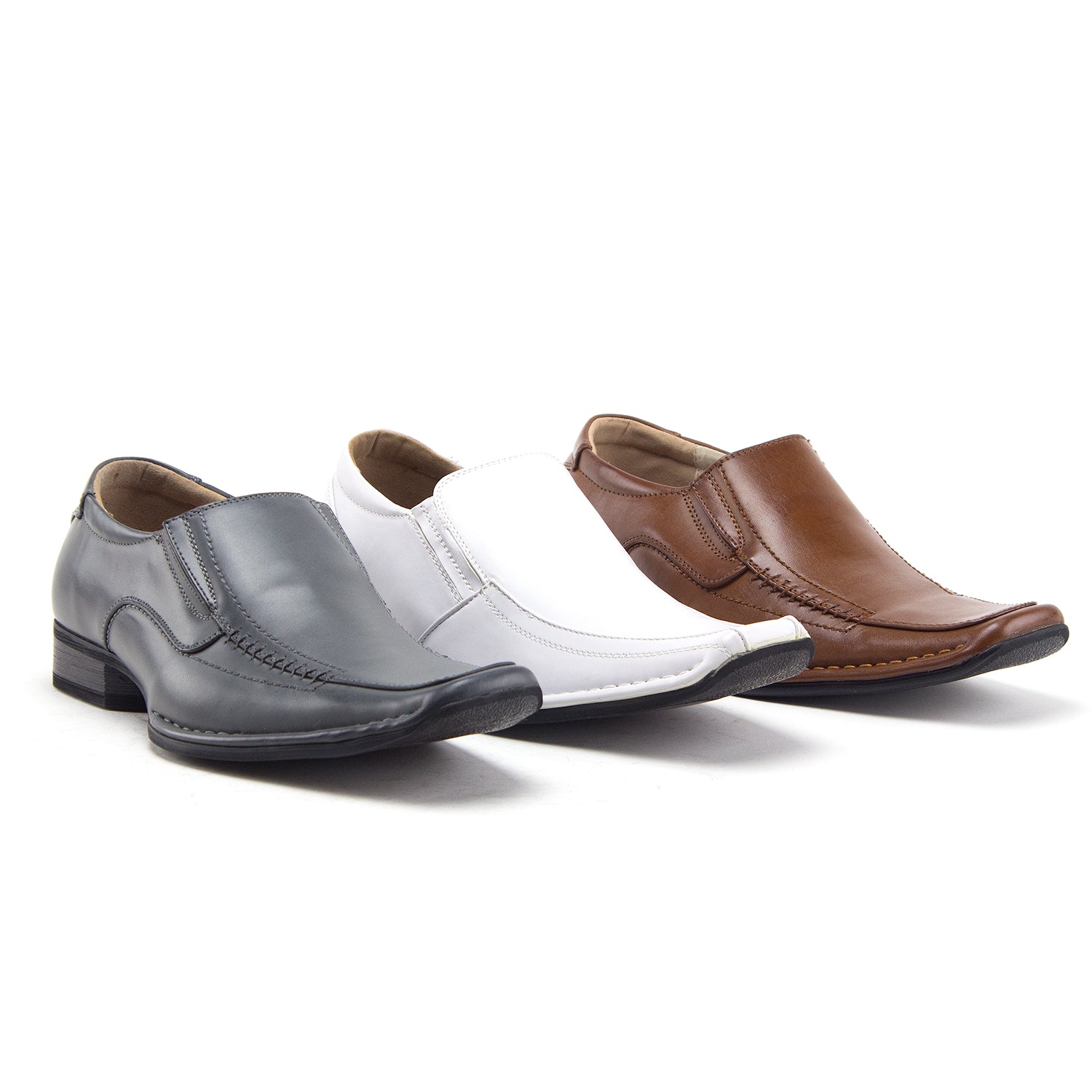 Men's 99344 Classic Square Toe Slip On Loafers Casual Dress Shoes 11 / Black-1 Men's 99344 Classic Square Toe Slip On Loafers Casual Dress Shoes 11 / Black-1
