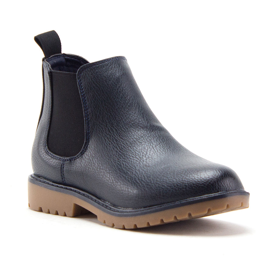 Jazamé Little Boys K-2911 Blake Round Toe Ankle High Zip Chelsea Dress Boots - Jazame, Inc.