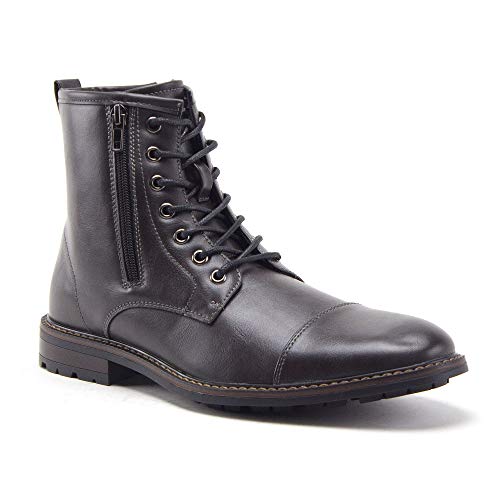 Jazamé Men's Stealth Distressed Secret Pocket Storage Military Combat Dress Boots - Jazame, Inc.