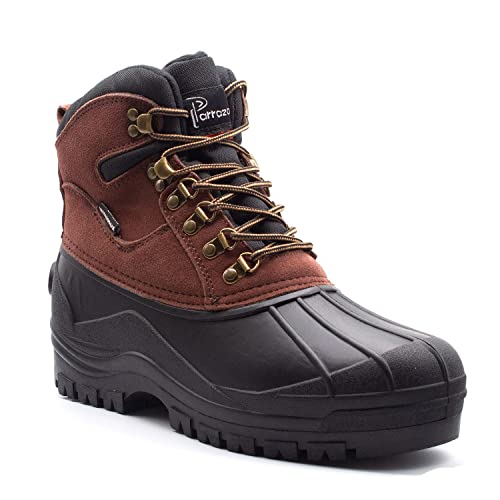 Snow Boots Brown Duck Boots Men's Heavy Winter Boots Rain Snow