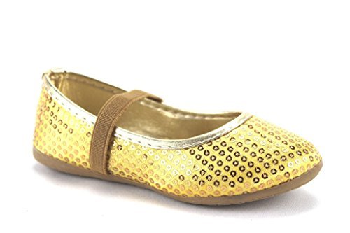 Girls FZP-15-II Toddlers Embellished Ballerina Mary Jane Flat Shoes - Jazame, Inc.