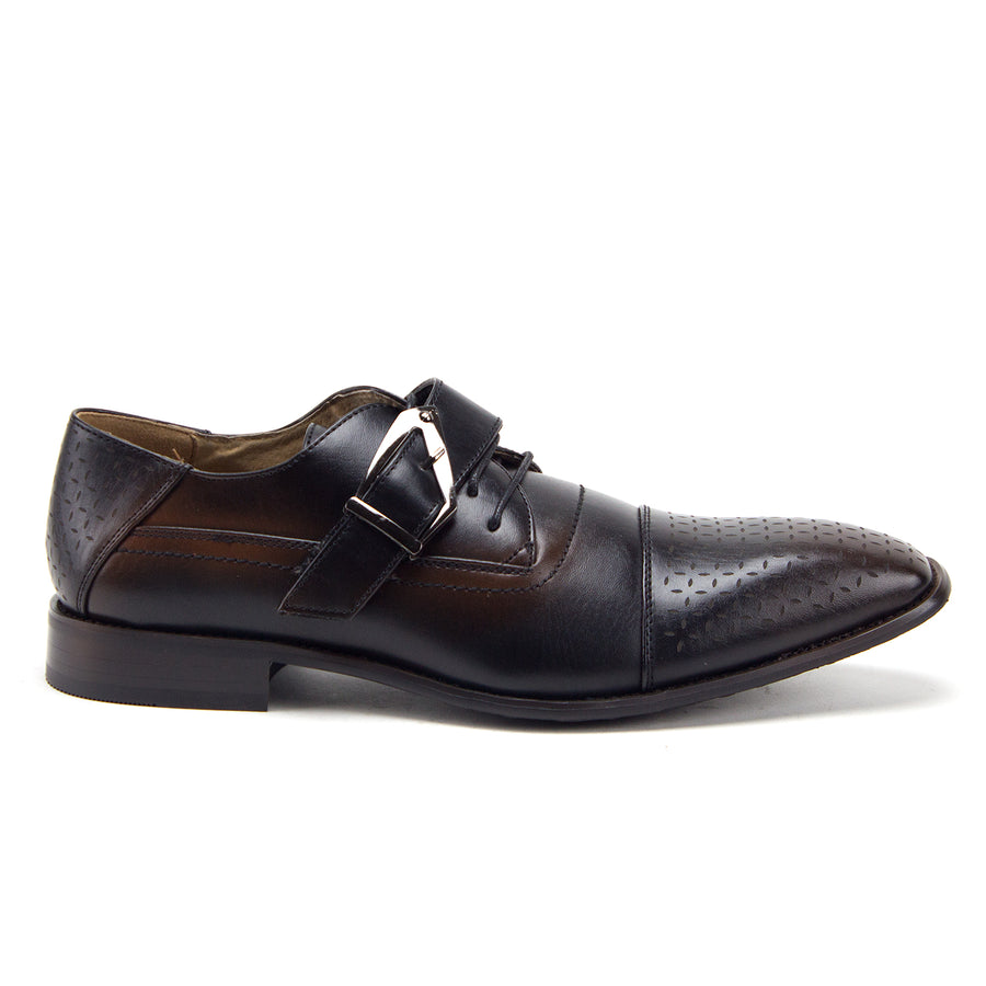 Men's 08822 Cap Toe Monk Strap Lace Up Oxfords Dress Shoes - Jazame, Inc.