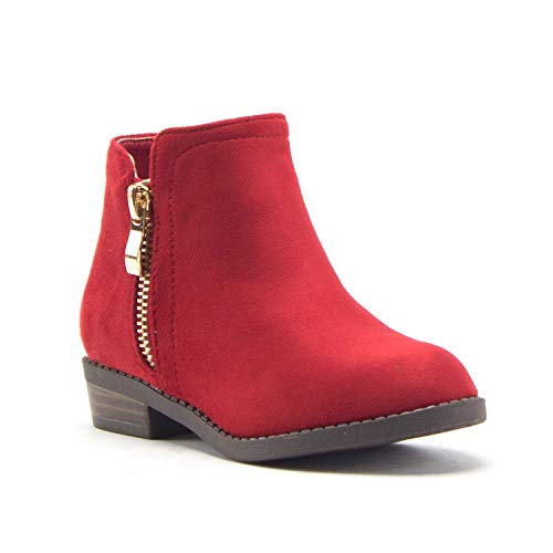 Jazam Little Girls Ankle High Round Toe Bootie Fashion Chelsea Dress Boots Jazam Little Girls Ankle High Round Toe Bootie Fashion Chelsea Dress Boots