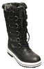 Women's Wind-02 Lace Up Waterproof Quilted Mid Calf Snow Boots - Jazame, Inc.