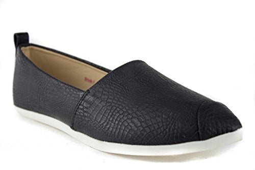 Women's Brook-1 Animal Textured Slip On Smoking Flats Shoes - Jazame, Inc.