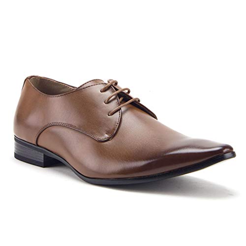 Men's Classic Pointy Toe Derby Lace Up Oxfords Dress Shoes Men's Classic Pointy Toe Derby Lace Up Oxfords Dress Shoes