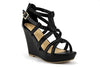 Women's Fay Strappy Caged Zip Wedge Sandals - Jazame, Inc.