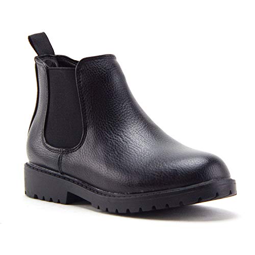 Jazamé Little Boys K-2911 Blake Round Toe Ankle High Zip Chelsea Dress Boots - Jazame, Inc.