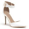 Women'sIsabel-31 Pointed Toe D'Orsay Ankle Strap High Heels Pumps Shoes - Jazame, Inc.